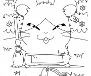 Coloriage Hamtaro facile