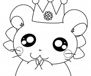 Coloriage Hamtaro Hamster facile