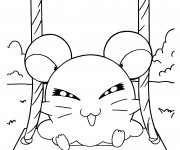 Coloriage Hamtaro Hamster Russe