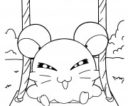 Coloriage Hamtaro Hamster Russe