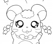 Coloriage Hamtaro simple à colorier