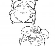 Coloriage Le grand père de Hamtaro