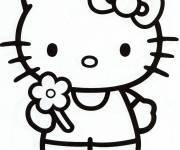 Coloriage Hello Kitty à colorier