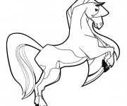 Coloriage et dessins gratuit Horseland Le mistral à imprimer