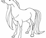 Coloriage Horseland Scarlet en ligne