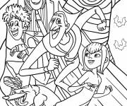 Coloriage Affiche film H&ocirc;tel Transylvanie