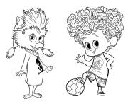 Coloriage Denis et Vinnie H&ocirc;tel Transylvanie