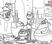 Coloriage Dessins anim&eacute;s Monstres en vacances