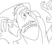 Coloriage Dracula surpris