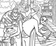 Coloriage Les monstres de Transylvanie en vacance