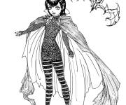 Coloriage Mavis Dracula en noir et blanc
