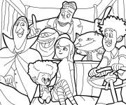 Coloriage Monstres en vacances film