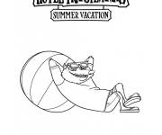 Coloriage et dessins gratuit Wolfych en vacances d'été à imprimer