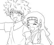 Coloriage Kirua et Alluka