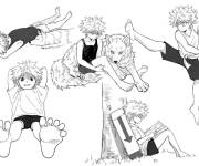 Coloriage et dessins gratuit Poses de chasseur Killua anime à imprimer