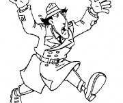 Coloriage et dessins gratuit Dessin de l'Inspecteur Gadget facile à imprimer