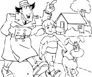 Coloriage et dessins gratuit Inspecteur Gadget à imprimer