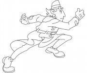 Coloriage Inspecteur Gadget court