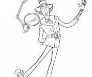 Coloriage Inspecteur Gadget qui vous fait rire