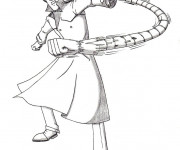 Coloriage et dessins gratuit Inspecteur Gadget simple à imprimer