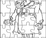 Coloriage Le puzzle Inspecteur Gadget