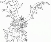 Coloriage Invizimals Dark Xue Hu dessin