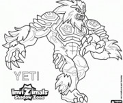 Coloriage Invizimals Yeti Dragon