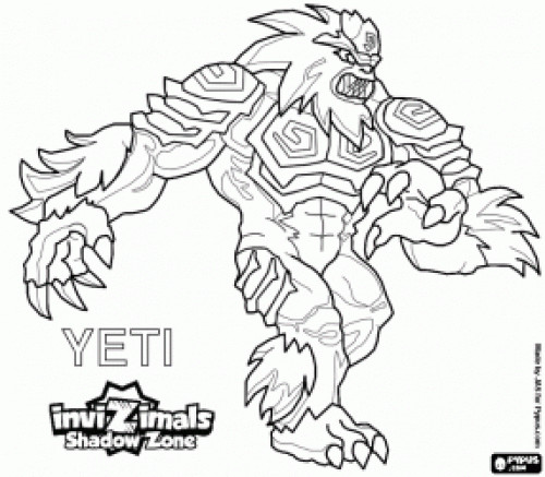 Coloriage et dessins gratuits Invizimals Yeti Dragon à imprimer