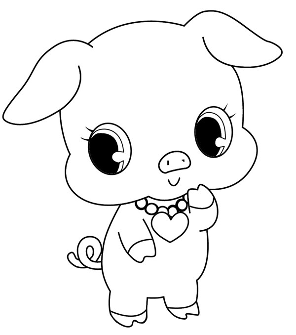 Coloriage Jewelpet Kawaii dessin gratuit à imprimer