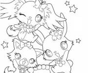 Coloriage Jewelpets mignonnes dessin animé