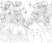 Coloriage Les princesse de Jewelpet
