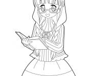 Coloriage Personnage fille de manga Jewelpet