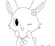 Coloriage Ruby Jewelpet facile