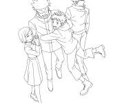 Coloriage C&acirc;lin des amis de Jujutsu kaisen