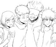 Coloriage et dessins gratuit Characters Jujutsu Kaisen à imprimer