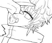 Coloriage Garcon imprudent de Jujustu Kaisen