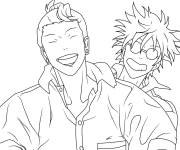Coloriage Geto et Gojo de l'anime
