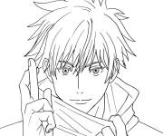 Coloriage Gojo Satoru de Jujutsu kaisen