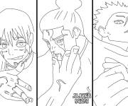 Coloriage Jujutsu Kaisen au crayon