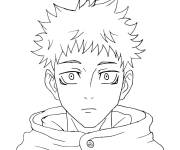 Coloriage Jujutsu Kaisen Yuji Itadori
