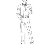 Coloriage Kento Nanami corps entier