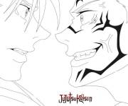 Coloriage et dessins gratuit Le d&eacute;fi de Jujutsu Kaisen à imprimer
