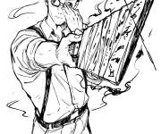 Coloriage Nanami en action