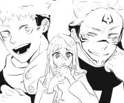 Coloriage Page Jujutsu Kaisen