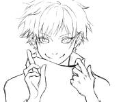 Coloriage Protagoniste Gojo Satoru