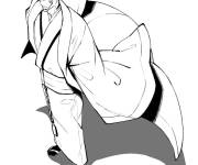 Coloriage et dessins gratuit Sukuna en tenu japonais classique à imprimer