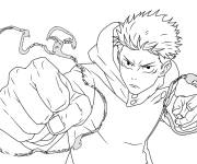 Coloriage Yuji Itadori de Jujutsu Kaisen