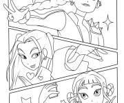 Coloriage Chasseurs de d&eacute;mons Kpop de cartoon
