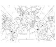Coloriage D&eacute;mons m&eacute;chants de Chasseurs de d&eacute;mons Kpop