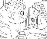 Coloriage Derpy Tiger devant Rumi